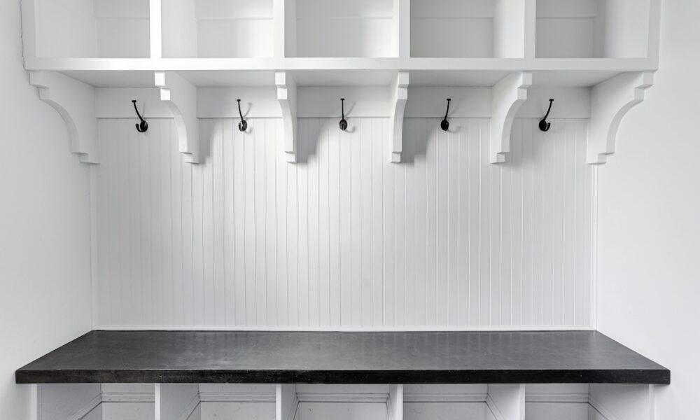 mudroom in your garage